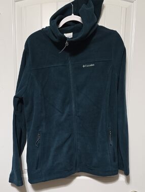 Columbia Women's Dark Teal Full-Zip Fleece Hoodie